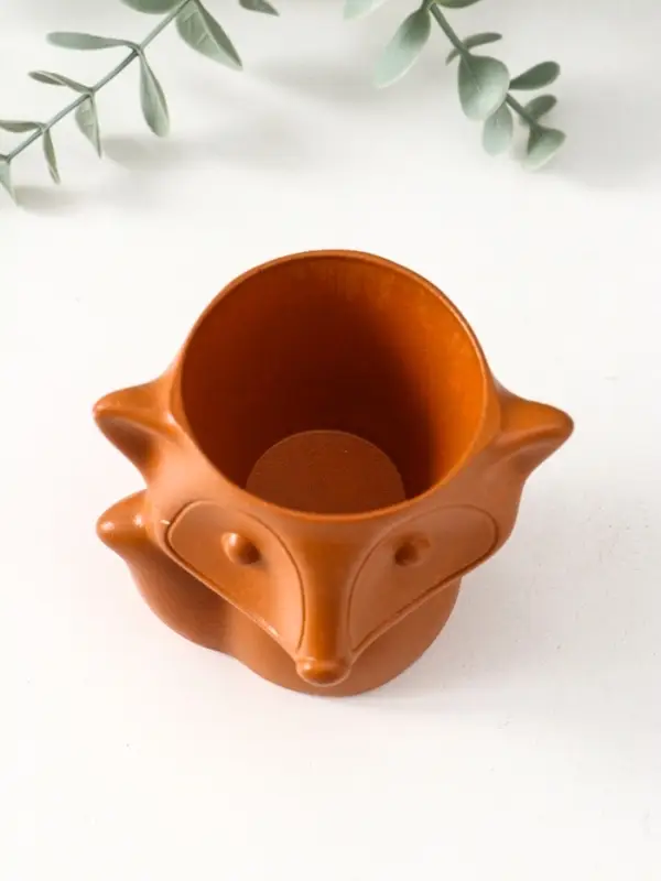 Подставка для мелочей "Лиса" 7х9х7 см, красная глина