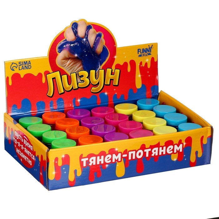 Лизун - слайм &laquo;Бочонок&raquo;, цвета МИКС