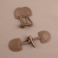 Застёжка-клевант 16 &times; 5 см, 2 шт, цвет капучино