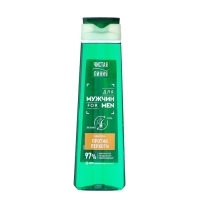 Шампунь для мужчин против перхоти ЧИСТАЯ ЛИНИЯ с эвкалиптом и углем, 400 мл