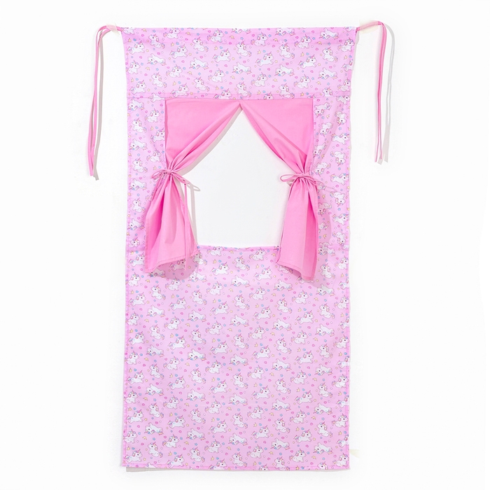 Ширма для кукольного театра &laquo;Единорожки на розовом&raquo;, текстиль, р. 120 &times; 60 см