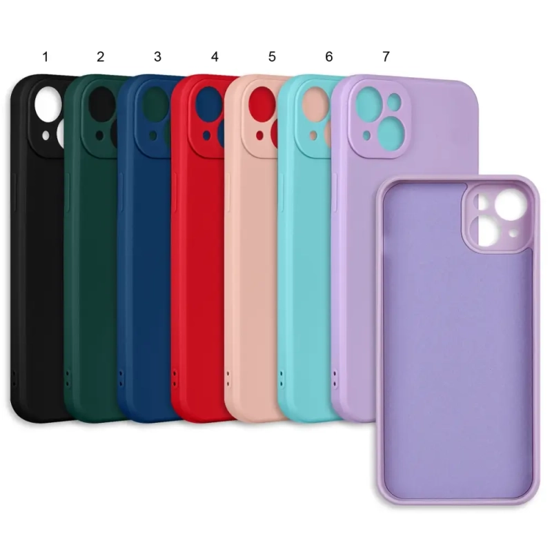 Чехол iPh 14 Plus цветной силикон