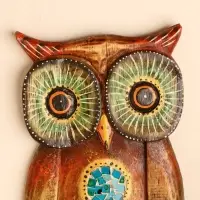 Настенное панно "Сова с узором" 25х16х2 см МИКС