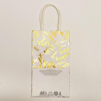 Пакет подарочный новогодний крафтовый &laquo;Best winter&raquo;, 12 х 21 х 9 см, Новый год