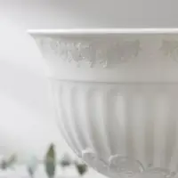 Вазон для цветов &laquo;Венеция&raquo;, 600 мл, d=14 см, h=14 см, пластиковый, белый