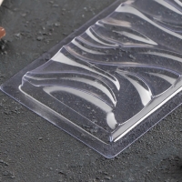 Форма для шоколада &laquo;Цунами&raquo;, пластик, 20,5&times;10,5&times;1 см, прозрачная