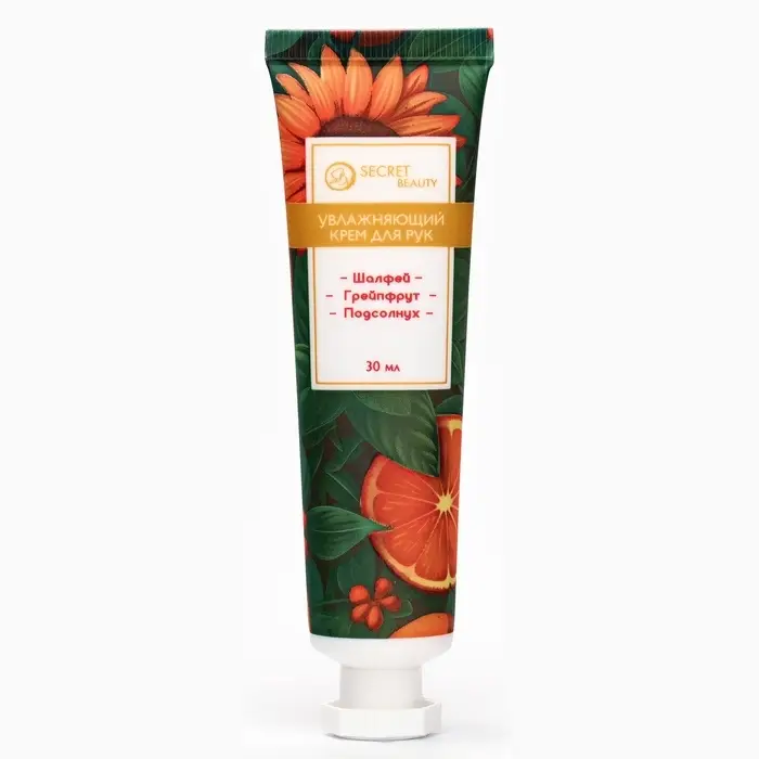 Крем для рук &laquo;Подсолнух, шалфей, грейпфрут&raquo; увлажняющий, 30 мл