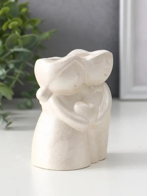 Подсвечник для тонких свечей &laquo;Пара&raquo;, 10&times;7.5&times;5.5 см, перламутр