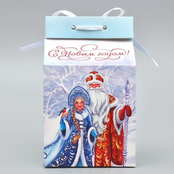 Упаковка для кондитерских изделий &laquo;С Новым годом!&raquo;, 8&times;10&times;16 см