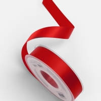 Лента атласная двухсторонняя №0250 20мм*25&plusmn;1м алый TR