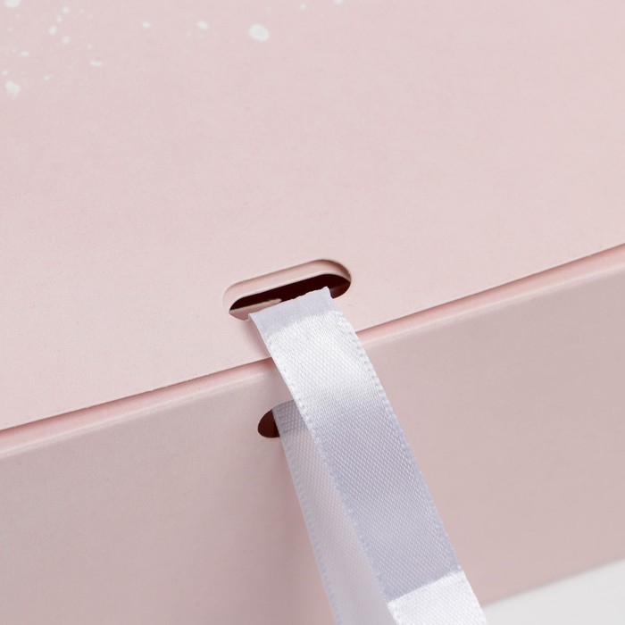 Коробка подарочная новогодняя складная двухсторонняя &laquo;Розовый Новый год&raquo;, 31 х 24.5 х 8 см, Новый год