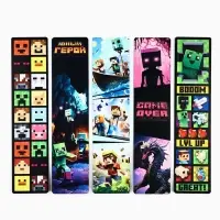 Закладки для книг, шпаргалки, 5 шт., картонные &laquo;Пиксель&raquo;