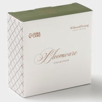 Салатник "Bloomware" W&Y 27см, 15х6  цвет зеленый, белый