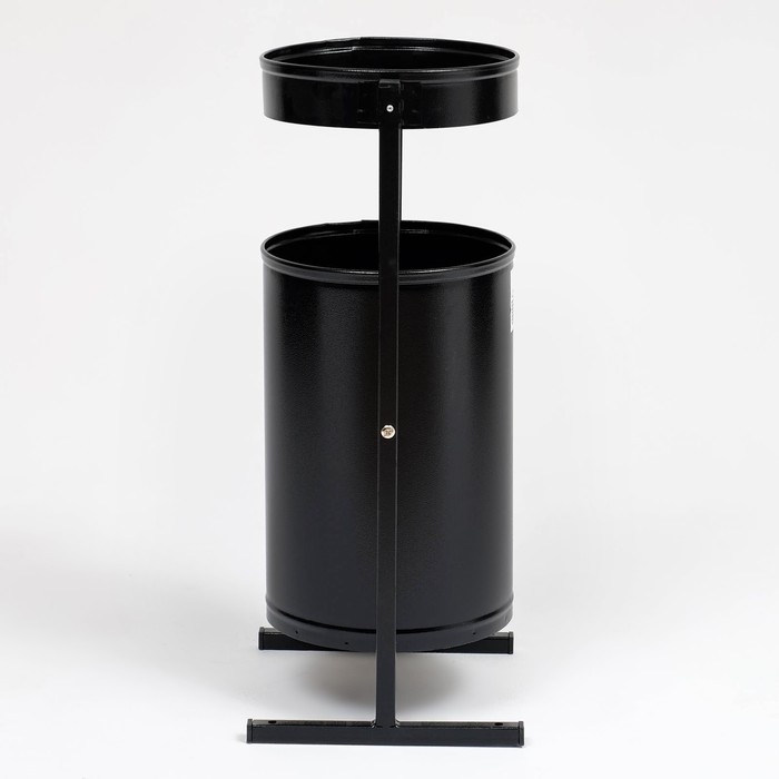 Урна уличная &laquo;Меркурий&raquo; 21 л, 32 х 70 х 28,5 см, черная, бак 0,6 мм