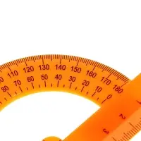 Транспортир 10см 180&deg;, ErichKrause "Neon Solid", пластик, непрозрачный, коробка-дисплей, МИКС