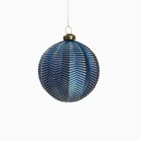 Набор шаров пластик d-8 см, 6 шт "Вестон" галант, синий