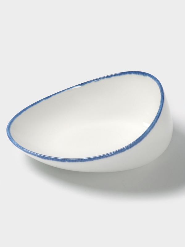 Салатник Blue Lagoon Magistro 22 см, 22.3&times;17&times;9 белый, синий