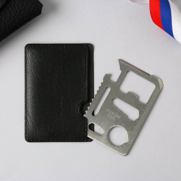 Нож мультитул &laquo;Настоящему защитнику&raquo;, 4,5 х 6,7 см