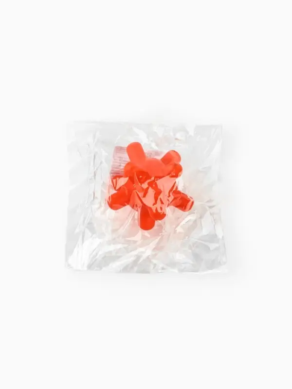 Игрушка пищащая "Мячик, шипы", 5 см, красная