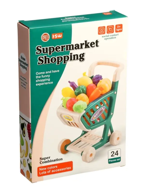 Продутовая тележка "Магазинчик" 14 пр