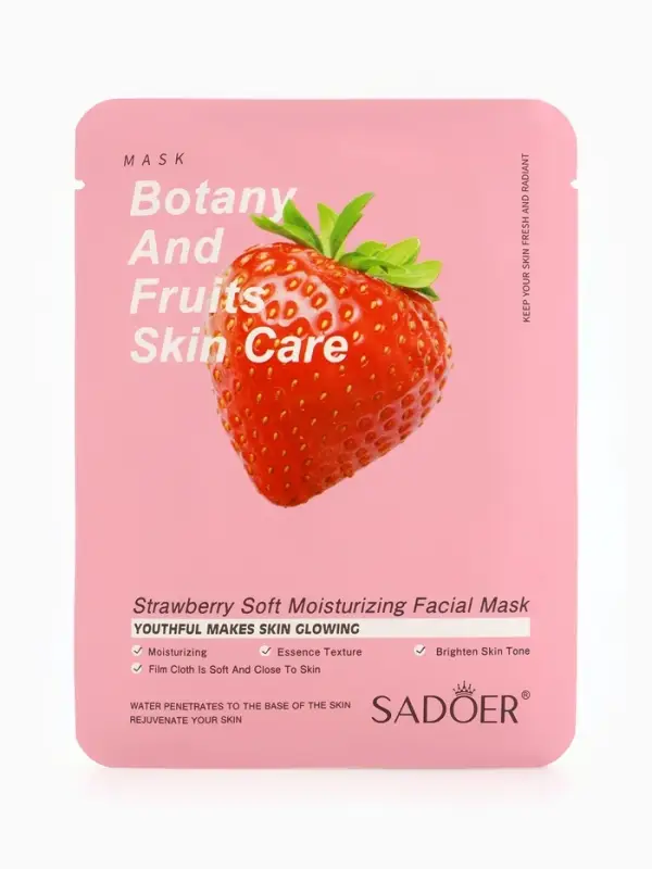 Маска тканевая для лица с экстрактом клубники, 25 мл