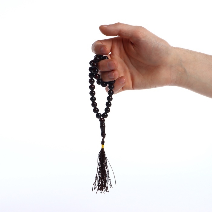 Чётки мусульманские шар №10 &laquo;Гранат&raquo;, 33 бусины через перемычку