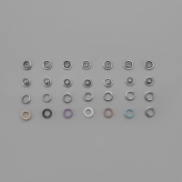 Кнопки рубашечные, открытые, d=9.5 мм, 140 шт., в пластиковом органайзере