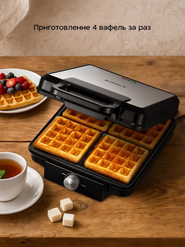 Вафельница электрическая КТ-4620 - 1500 Вт