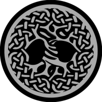 Нашивка с термопечатью на богатырей Дерево жизни 12 см, набор 10 штук