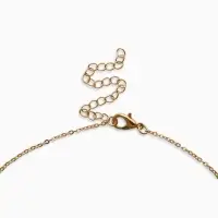 Кулон на цепочке "Черешня", цвет бордово-зелёный в золоте 40+удл