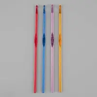 Крючок для вязания, d=4 мм, 15 см, МИКС