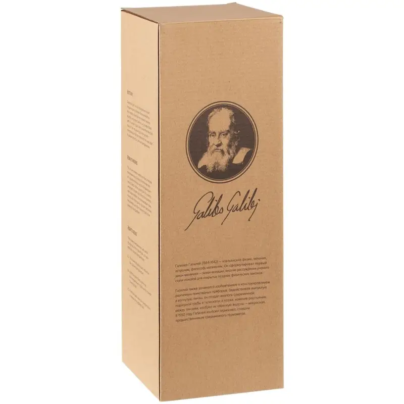 Термометр &laquo;Галилео&raquo; в деревянном корпусе, синий