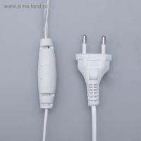 Гирлянда &laquo;Бахрома&raquo; 4 &times; 0.6 м, IP44, прозрачная нить, 180 LED, свечение белое, мерцание белым, 220 В