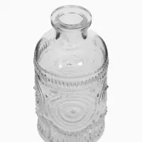 Ваза настольная стекло "Миниатюра" (набор 12 шт) 8-13 см, прозрачный