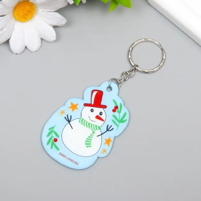 Брелок EVA "Снеговичок в шарфике" 4,5х6,5 см