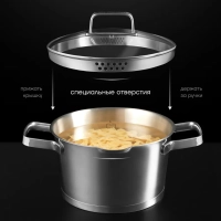 Кастрюля с крышкой Loretto-20C 3 литра