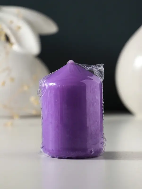 Свеча-цилиндр 4х6 см, 70 гр, лаванда