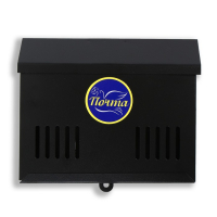 Ящик почтовый без замка (с петлёй), горизонтальный &laquo;Мини&raquo;, чёрный