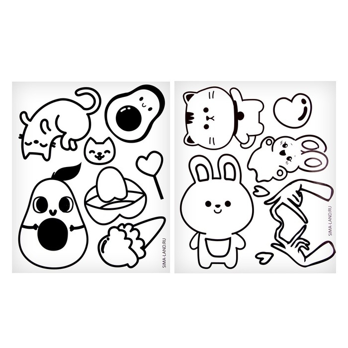 Дождевик раскраска &laquo;Тренды&raquo;&lrm; (110-130 см)