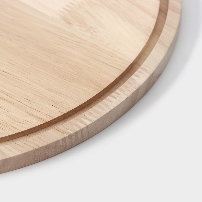 Доска разделочная Magistro &laquo;Дубрава&raquo;, d=25 см, дуб