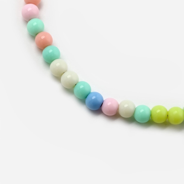 Брелок бусы для ключей &laquo;Белый кот&raquo;, 15 х 3 см