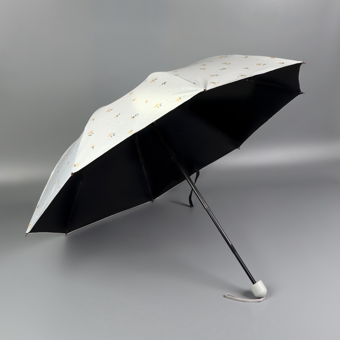 Зонт механический &laquo;Цветы&raquo;, 4 сложения, 8 спиц, R = 47/55 см, D = 110 см, цвет МИКС