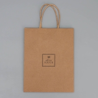 Пакет подарочный крафтовый, упаковка, &laquo;С любовью&raquo;, MS 18 х 23 х 10 см