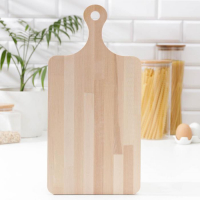 Доска разделочная Доляна, 40&times;20&times;1,2 см, с ручкой, берёза