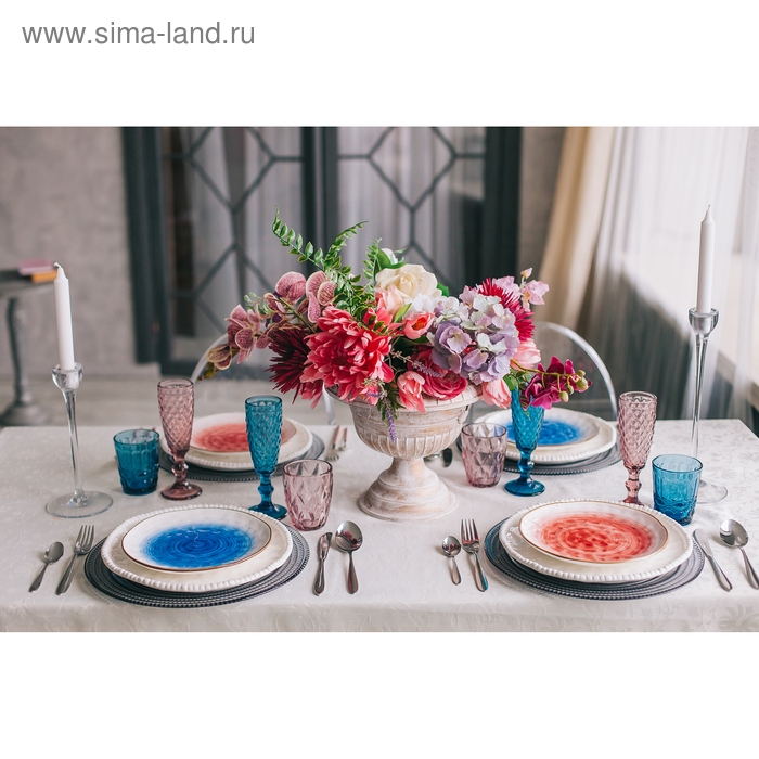 Стакан стеклянный Magistro &laquo;Ла-Манш&raquo;, 220 мл, цвет синий