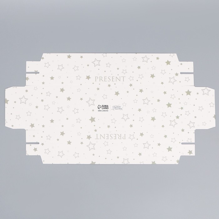 Коробка кондитерская для муссовых пирожных &laquo;Звёздочки&raquo;, 27 х 8.6 х 6.5 см