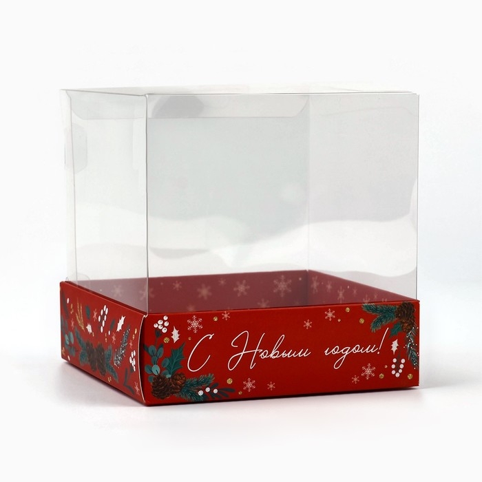 Коробка для кондитерских изделий &laquo;Новогодние мгновения&raquo;, 10 х 10 х 10 см, Новый год