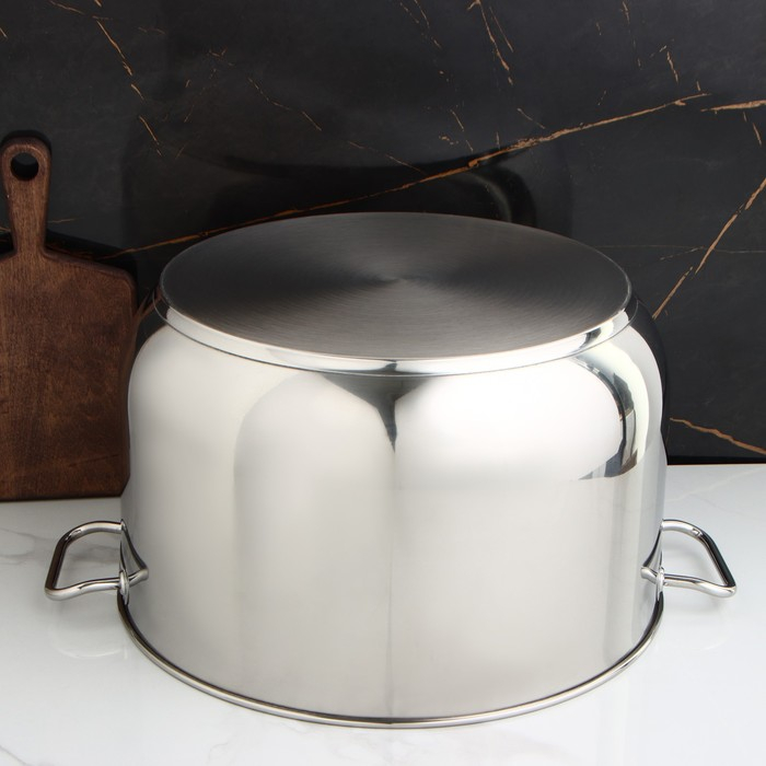 Кастрюля цельнотянутая &laquo;Профи&raquo;, 40 л, d=45 см, капсульное дно, индукция