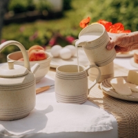 Сливочник керамический SL Home &laquo;Райяс&raquo;, 450 мл, цвет бежевый