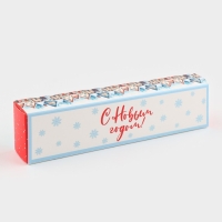Коробка для конфет, кондитерская упаковка, 5 ячеек, &laquo;Снежный город&raquo;, 5 х 21 х 3.3 см, Новый год